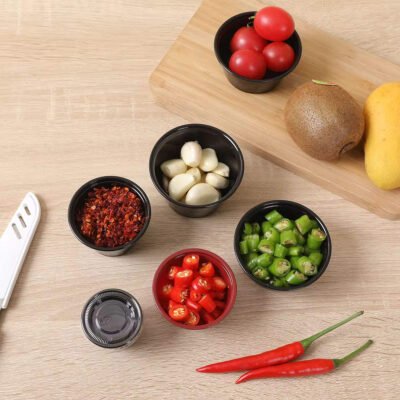 Wholesale Disposable PP Sauce Cups - 1oz to 4oz Clear Plastic Portion Cups with Lids for Condiments & Dipping Sauce